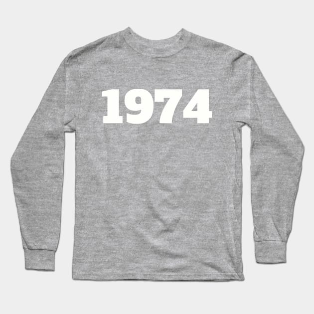 1974 Long Sleeve T-Shirt by AB DESIGNS